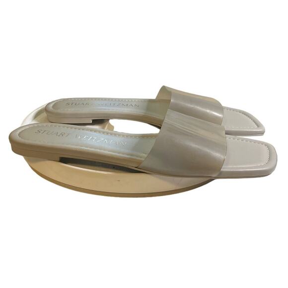 Stuart Weitzman Women's Summer Flat Sandals  in Perla Sz 9.5 - Picture 4 of 7